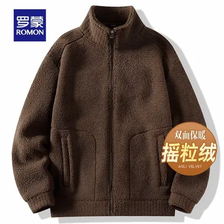 【摇粒绒】罗蒙男士户外时尚抓绒休闲服2025秋季新款休闲百搭外套商品大图