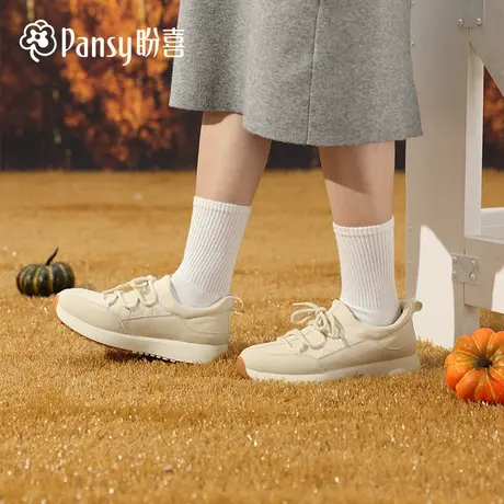 Pansy盼喜日本女鞋超轻舒适一脚蹬百搭休闲运动鞋2025年秋季新款商品大图