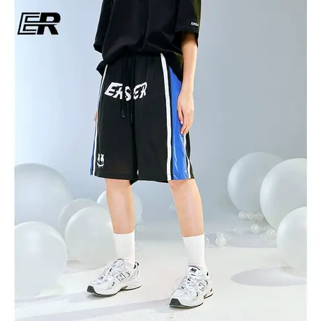 ER笑脸字母短裤篮球运动裤宽松休闲薄款五分裤商品大图