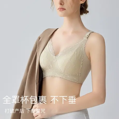 浪莎哺乳内衣女怀孕期薄款专用产后喂奶文胸无痕聚拢防下垂胸罩商品大图