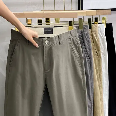 西裤男春季高级感九分裤男直筒修身韩版潮流休闲裤男士裤子春秋款商品大图