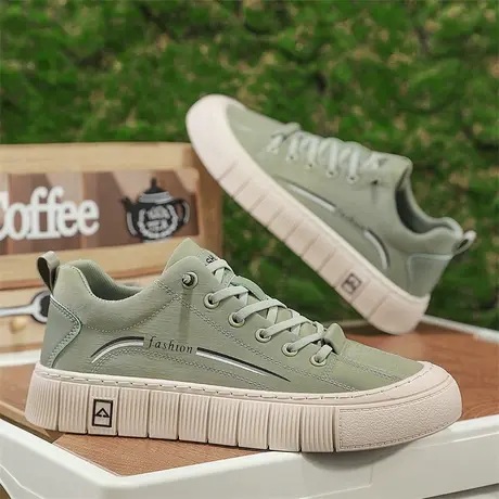 帆布鞋男士春夏季透气潮流一脚蹬老北京布鞋休闲冰丝板鞋2024新款商品大图