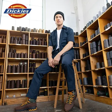 Dickies 春夏工装经典翻领休闲1574短袖衬衫男女情侣同款上衣图片