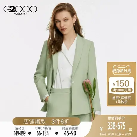 G2000商务通勤纤维混纺面料可机洗弹性SS23商场同款正装西装图片