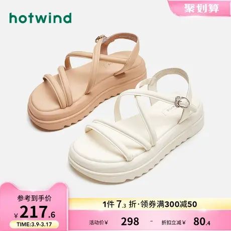 热风2024年夏季新款女士时尚凉鞋图片
