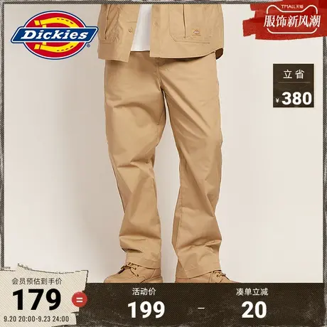Dickies商场同款 秋冬 工装灵感两侧织带休闲长裤 舒适透气裤子商品大图