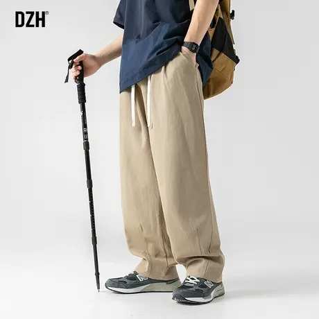 男士日系工装裤潮牌男秋季卡其色裤子男款纯棉阔腿坠感休闲裤长裤商品大图