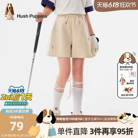 暇步士童装女童短裤夏季新款中大童运动三分裤儿童宽松裤子薄商品大图