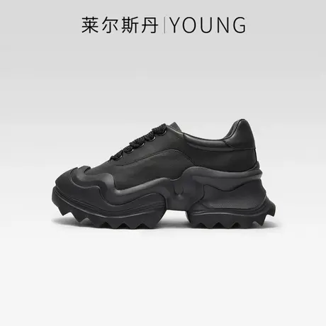 莱尔斯丹2023秋季Y系列时尚低帮系带圆头厚底休闲鞋女鞋4T46801商品大图
