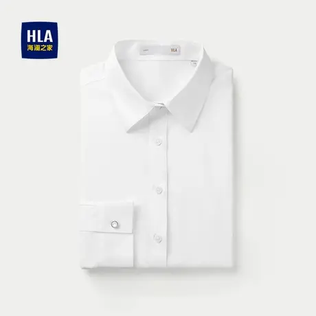 HLA/海澜之家商务通勤长袖正装衬衫25春秋新翻领气质职业衬衣女装商品大图
