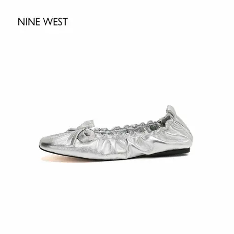 Nine West/玖熙新款超软不累脚玛丽珍鞋女平底鞋圆头软皮复古单鞋商品大图