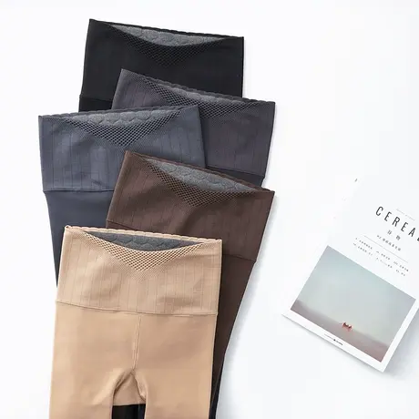 收腹加厚打底裤女冬高腰黑色加绒外穿显瘦薄绒塑型紧身连裤袜春秋商品大图