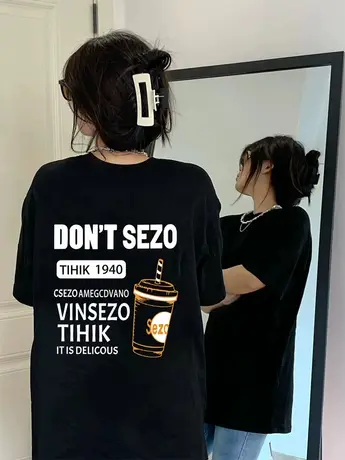 美式复古短袖t恤女2023年春夏季新款设计感男女情侣装纯棉上衣潮商品大图