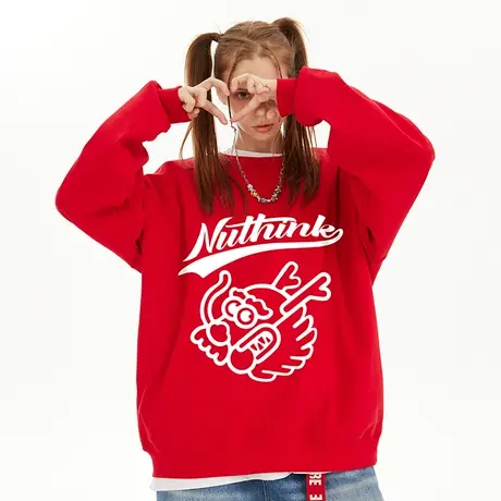 Nuthink加绒加厚套头龙年本命年卫衣男春节喜庆衣服保暖上衣春季商品大图