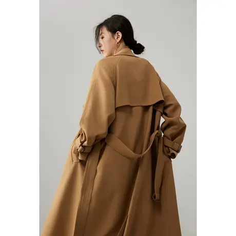 嘉茱莉风衣女2023年新款中长款韩版英伦风今年流行的气质外套春秋图片