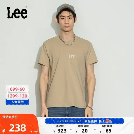 Lee商场同款23新品标准版logo印花多色男短袖T恤LMT0016153RX图片