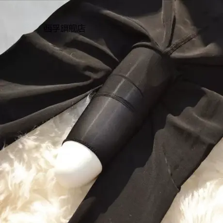 春秋季连裤袜男士中厚天鹅绒防勾丝120D大码打底黑色加厚丝袜子女商品大图
