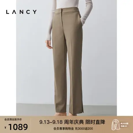 朗姿法式高级感职业气质西装裤秋季新款法式休闲通勤休闲长裤子女商品大图