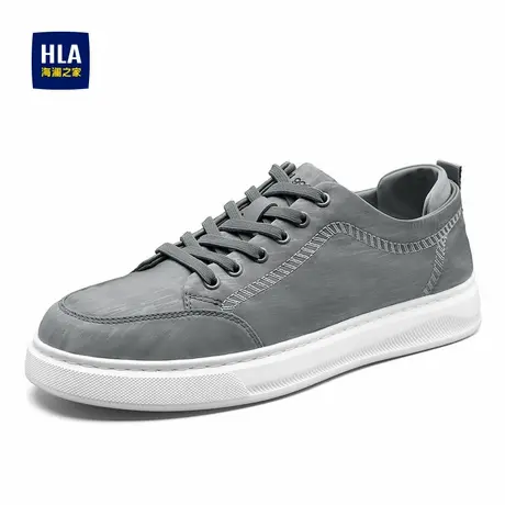 HLA/海澜之家男鞋新款春季时尚舒适休闲透气布鞋耐磨轻便百搭男士商品大图