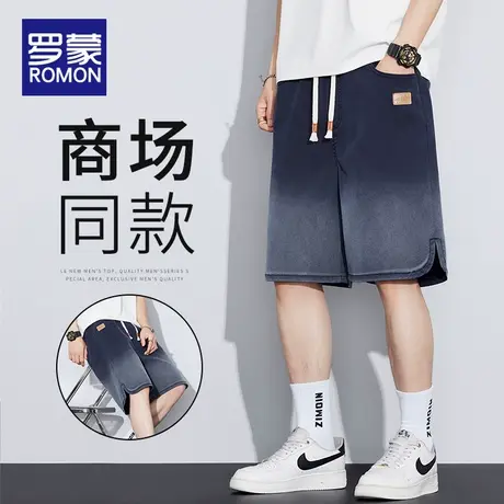 罗蒙男士休闲天丝短裤夏季薄款2025新款宽松潮牌透气五分裤子男款图片