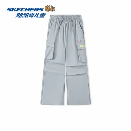 Skechers斯凯奇哆啦A梦联名系列女童宽松针织长裤宽松速干运动裤商品大图