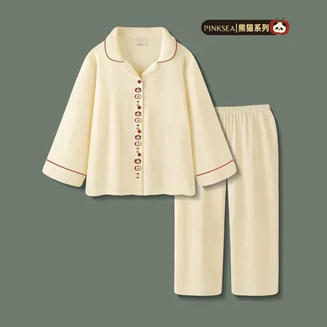 Pinksea睡衣女春秋薄款长袖日系可爱女款套装2025秋季新款家居服商品大图
