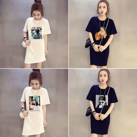 孕妇装夏装上衣 t恤套装夏季宽松短袖体恤中长款2023新款半袖衣服商品大图