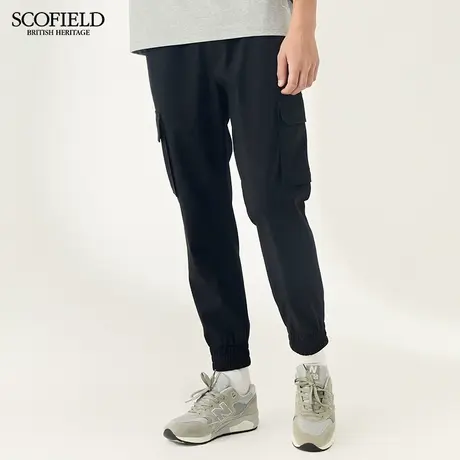 【1.5折秒杀】SCOFIELD男装秋季新款束脚裤时尚潮流长裤休闲裤图片