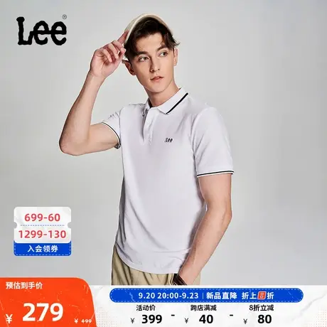 Lee商场同款23新品标准版多色男短袖Polo衫休闲LMT0045544CJ图片