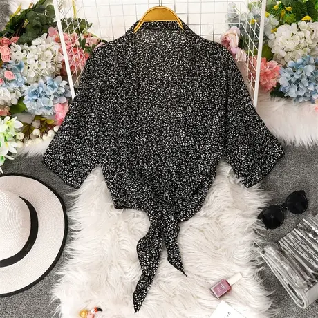 配吊带裙子的防晒衣披肩罩衫女夏季2023款小外套外搭开衫薄款仙气商品大图