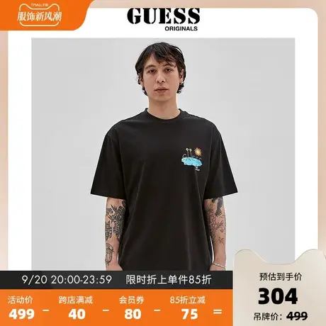 GUESSOriginals23新地球日系列男宽松短袖T恤上衣-M3GI65KBQN2图片