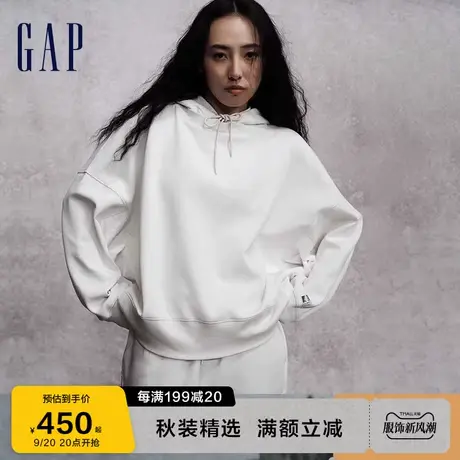 Gap女装秋季2023新款空气三明治810618 SCUBA空气层拼接套装卫衣图片