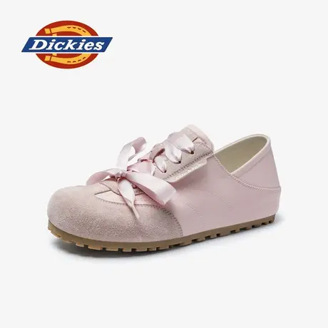 Dickies单鞋两穿踩跟鞋子女2025新款少女粉芭蕾鞋透气夏季休闲鞋图片
