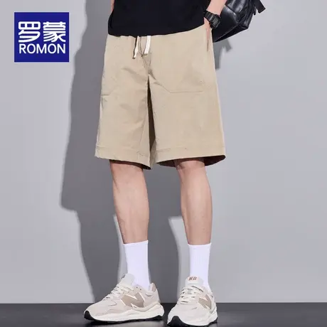 罗蒙冰丝短裤男士2025新款夏季薄款宽松大码5分夏天速干五分裤子商品大图
