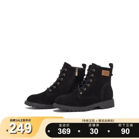 Safiya/索菲娅靴子女新款时尚圆头马丁靴显高显腿长短靴女靴商品大图