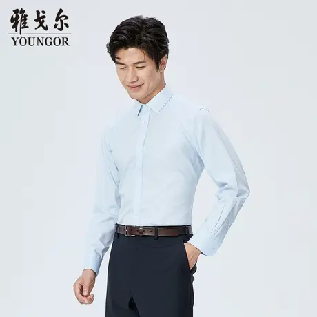 雅戈尔奥莱 商场同款男士衬衫秋季新款官方商务休闲长袖衬衫商品大图