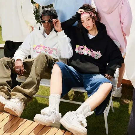 Nuthink国潮龙年本命年卫衣潮牌男潮春秋款2023新款加肥加大外套商品大图