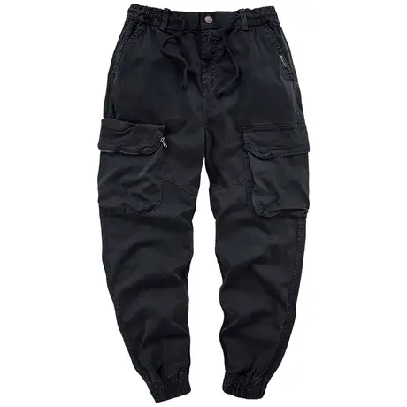 VIP机能工装裤男多口袋伞兵裤抽绳束脚裤春秋韩版潮流百搭休闲裤商品大图