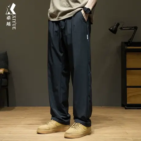 希越春夏户外工装轻薄运动裤男士2024新款宽松大码休闲薄款直筒裤商品大图