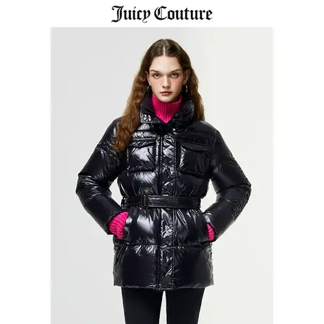 Juicy Couture橘滋羽绒服女美式冬季新款立领白鸭绒收腰厚外套女商品大图