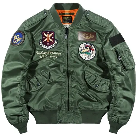 VIP潮牌ma1飞行员夹克男刺绣棒球服春秋季薄款工装外套美式飞行服商品大图