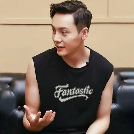 纯棉男生背心外穿坎肩篮球健身加肥大码男装运动潮流无袖t恤夏季商品大图