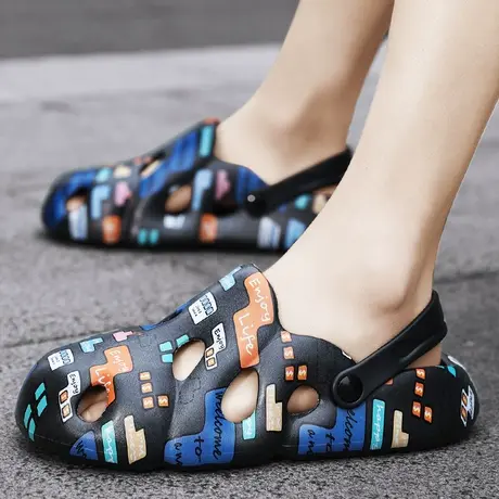 雨鞋男款夏季雨凉鞋钓鱼水鞋青少年涉水鞋情侣胶鞋户外防水鞋男士商品大图