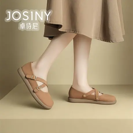 卓诗尼2024春款新款女鞋玛丽珍单鞋平底通勤商场同款402A15951图片