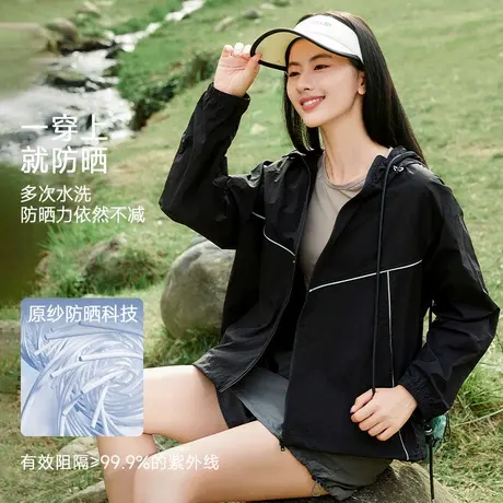 NOB真维斯凉感宽松防晒衣女2025新款夏季冰丝轻薄防紫外线防晒服图片