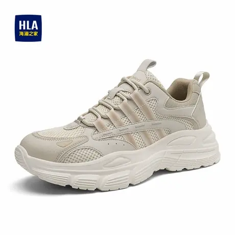 HLA/海澜之家男鞋新款春夏潮流透气跑步休闲鞋老爹鞋增高运动鞋男图片