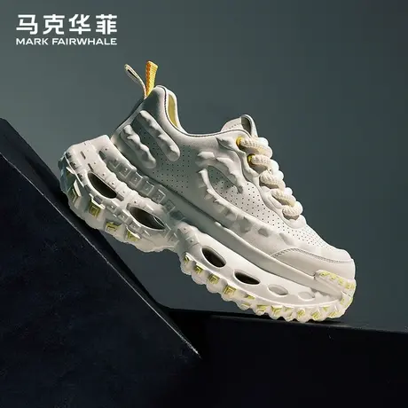 马克华菲男鞋夏季透气2025新款潮流运动休闲鞋女鞋增高轮胎老爹鞋商品大图