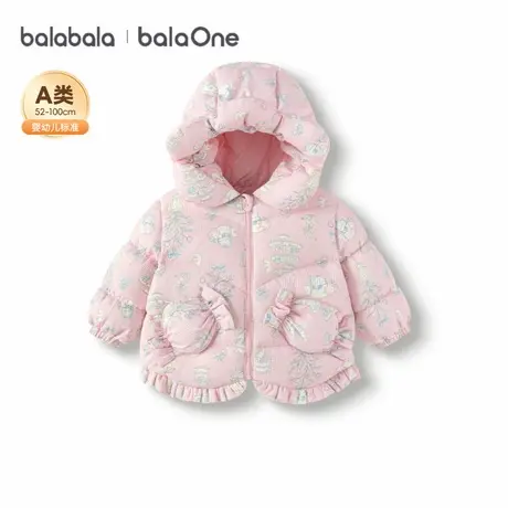 巴拉巴拉balaOne童装宝宝羽绒服女童2025新款厚外套保暖上衣冬季图片