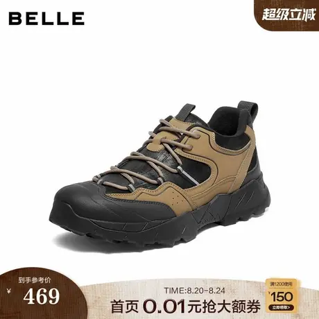 百丽男鞋休闲运动鞋男士25冬新款户外加绒登山健步鞋子A2177DM5商品大图