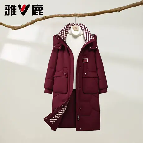 2025年雅鹿正品官方新款女士冬季加厚宽松保暖中长羽绒服女款时尚图片
